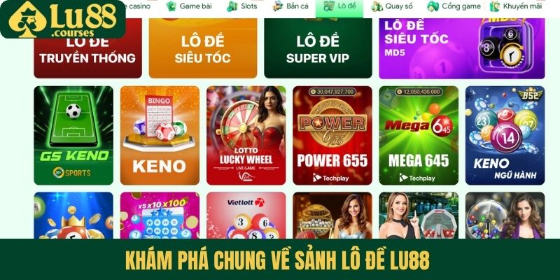 Khám phá chung về sảnh lô đề Lu88 