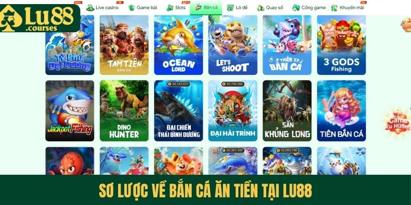 Sơ lược về bắn cá ăn tiền tại Lu88